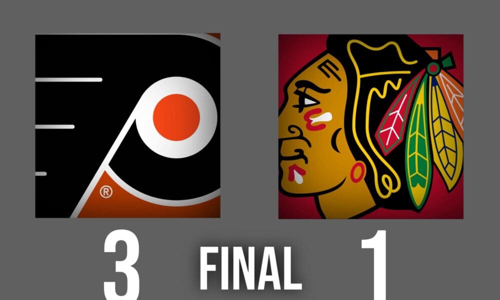 Konecny Shines as Flyers Beat Blackhawks Before the Break