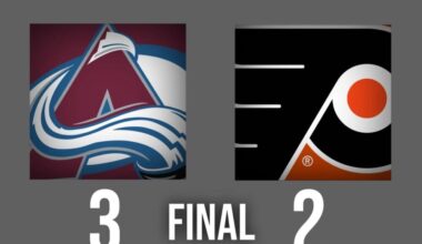 Flyers' Late Surge Not Enough to Beat League's Best on Sunday