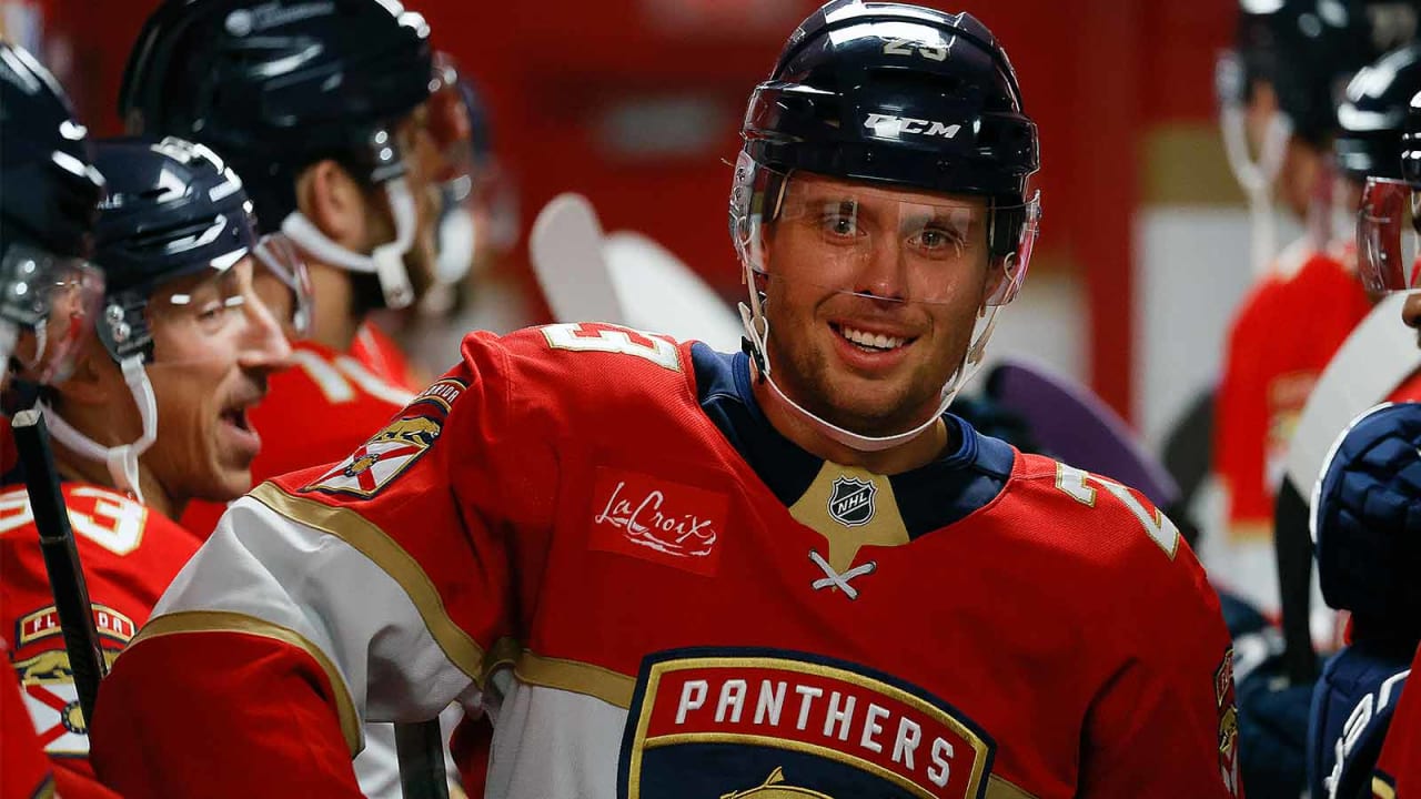 ‘Special day’: Verhaeghe returns to Panthers after birth of son