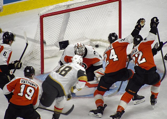 Flyers lose to Knights in overtime