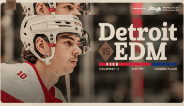 PREVIEW: Right back at it in Edmonton, Detroit concludes back-to-back set on Friday