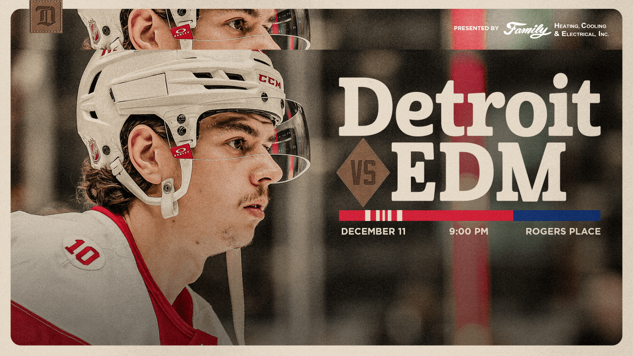 PREVIEW: Right back at it in Edmonton, Detroit concludes back-to-back set on Friday