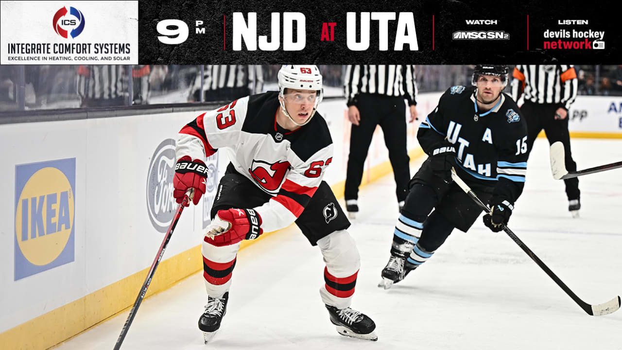 Devils Visit Utah, Completing Two-Game Road Trip | PREVIEW