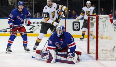Golden Knights score late in OT to defeat Rangers