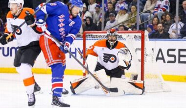 Rangers rally vs. Flyers, lose captain J.T. Miller to injury