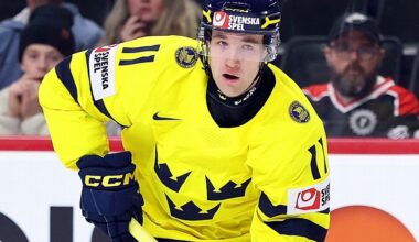 Anaheim Ducks prospect Lucas Pettersson leads Sweden to win