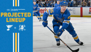 Projected Lineup: Dec. 1 vs. Anaheim