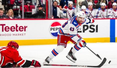 Rangers let lead get away, fall to Hurricanes on power-play goal in overtime
