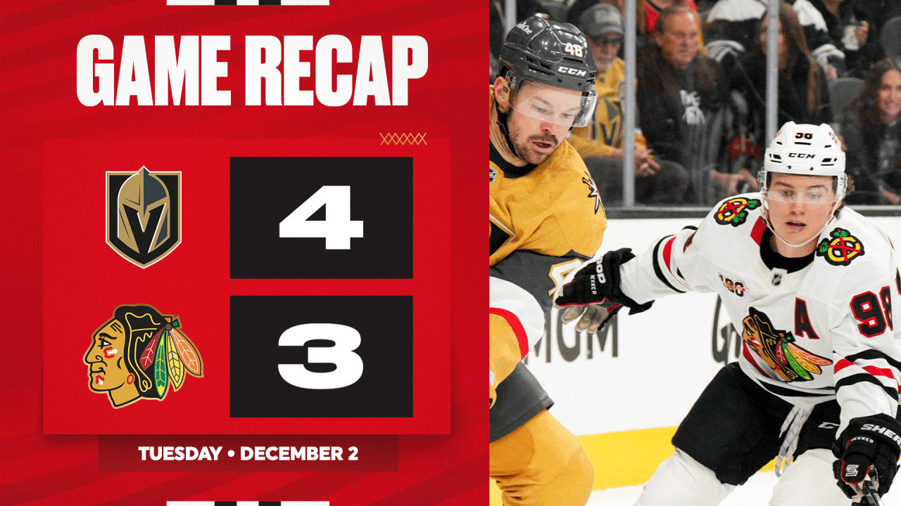 Game Highlights | Blackhawks at Golden Knights