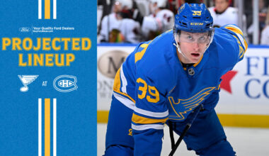 Projected Lineup: Dec. 7 at Montreal