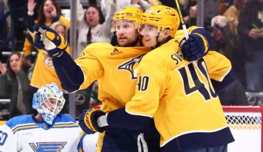 Stamkos gets 2nd career 4-goal game for Predators in win against Blues