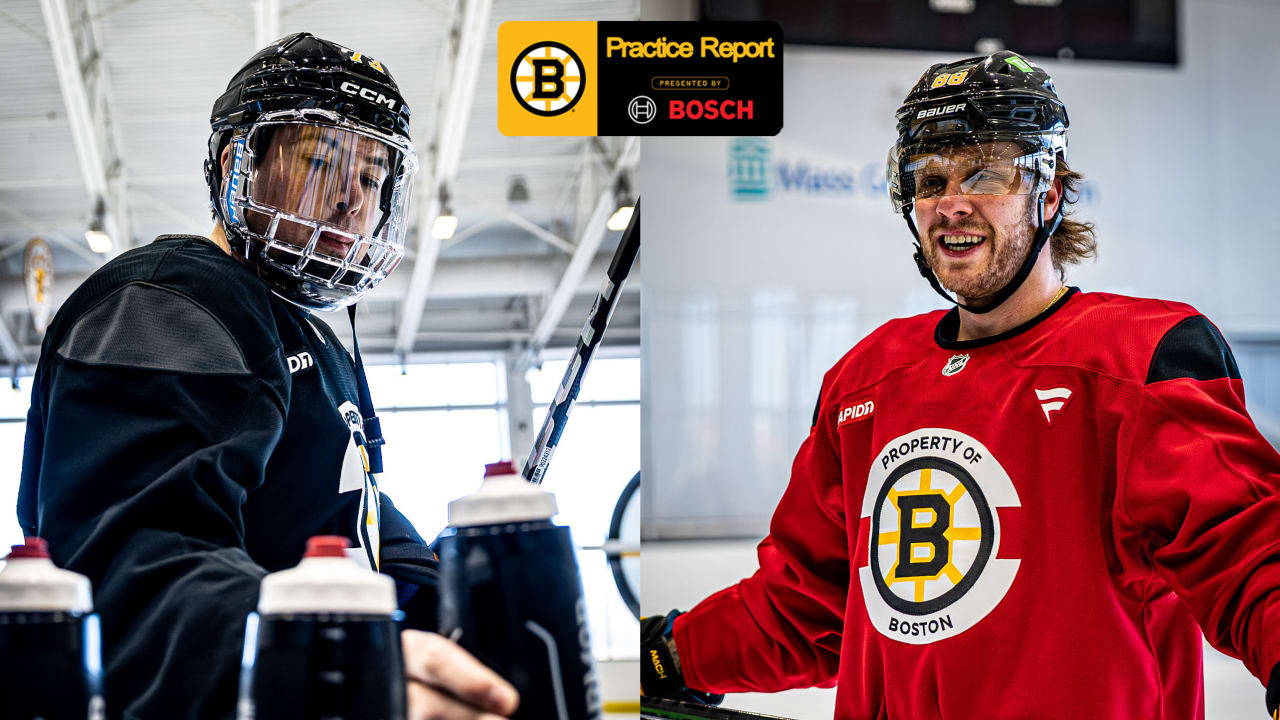 Practice Report: Pastrnak, McAvoy Traveling with Bruins