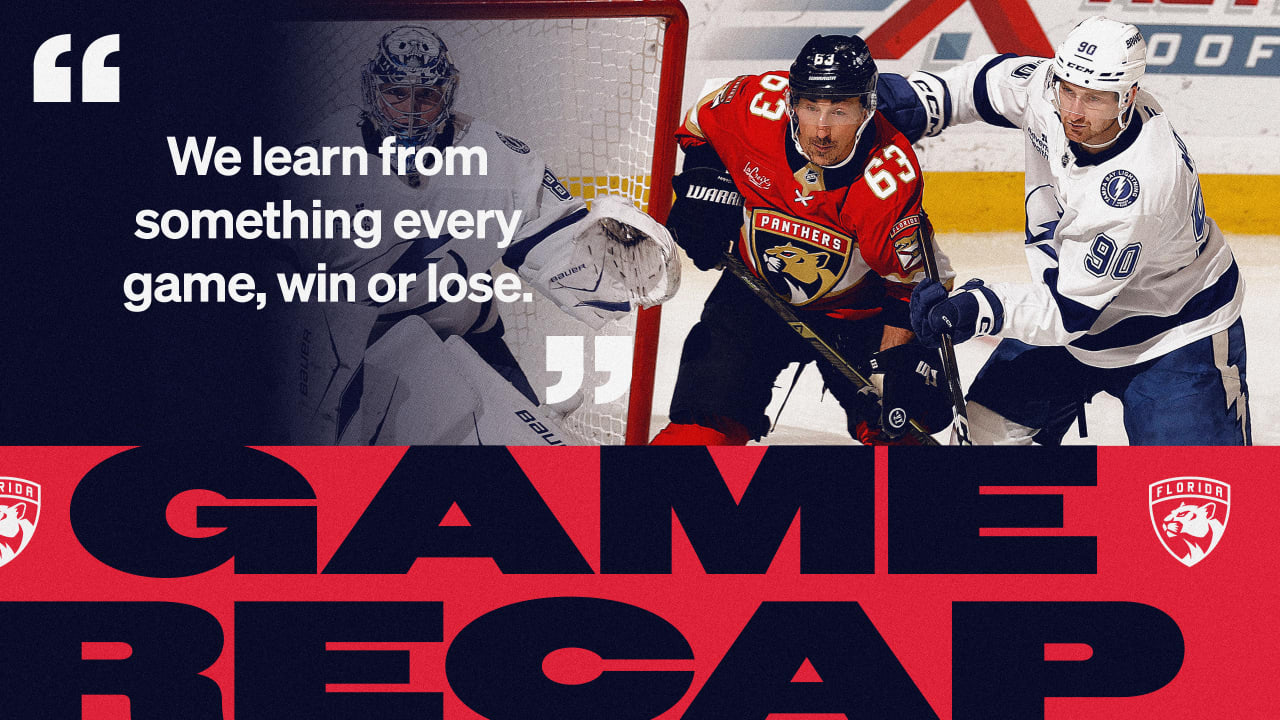 RECAP: Lightning 4, Panthers 2
