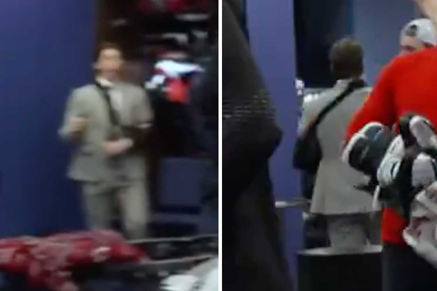 Ryan Leonard's arm in a sling