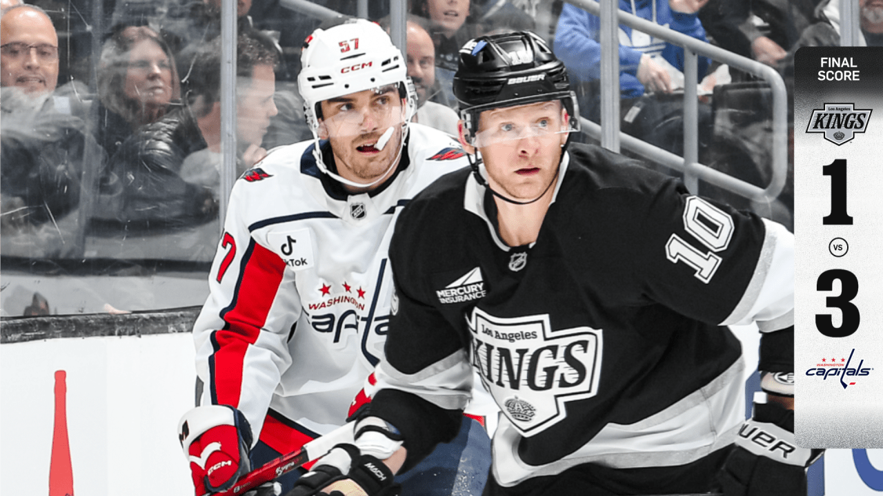 RECAP: Kings 1, Capitals 3, 12/2
