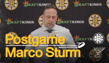 Press Room: Marco Sturm | Boston Bruins