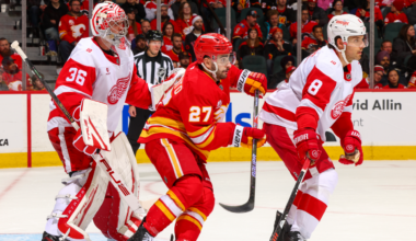 Flames Rally Falls Short Against Red Wings