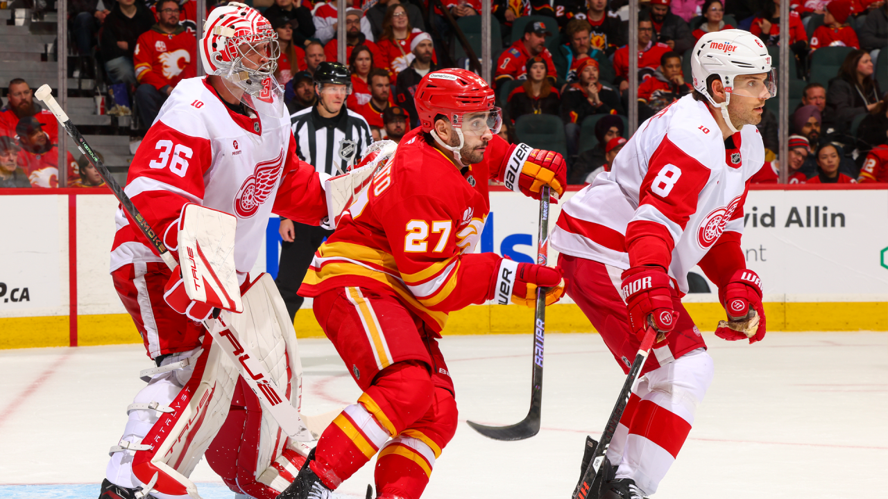 Flames Rally Falls Short Against Red Wings