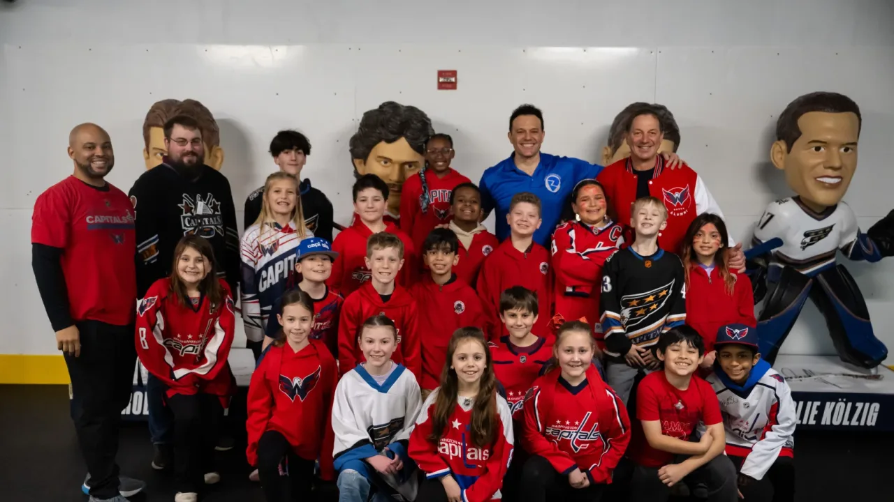 Brooke Grove Elementary School Students Receive Silver Anthem Award for Capitals 50th Anniversary Season Song