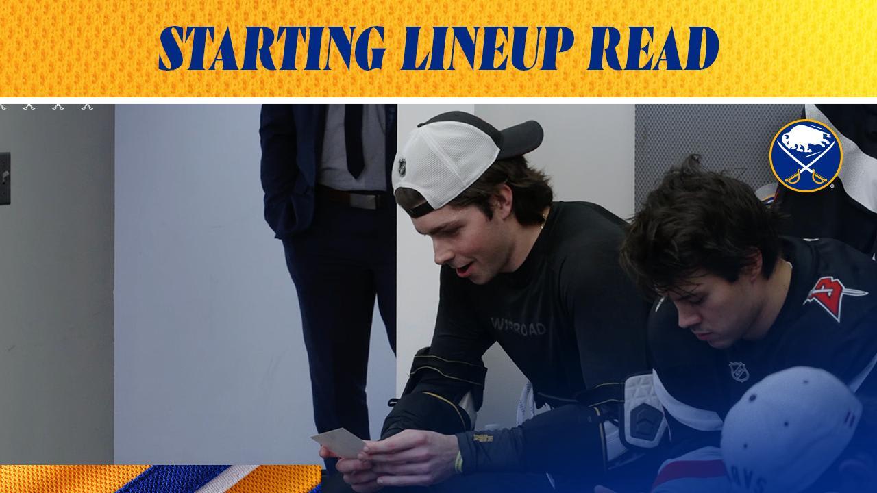 Starting Lineup Read | Buffalo Sabres