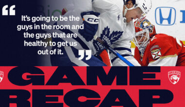 RECAP: Maple Leafs 4, Panthers 1
