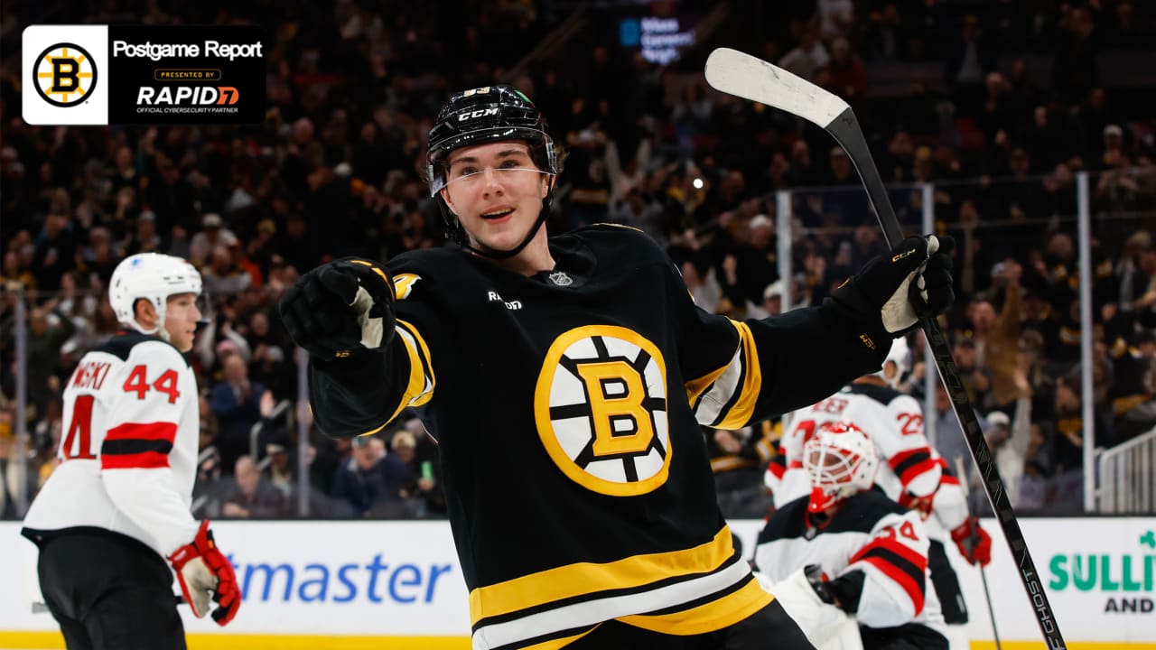Bruins Display Depth in 4-1 Win Over Devils 