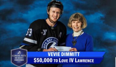 Tampa Bay Lightning Community Hero: Vevie Dimmitt