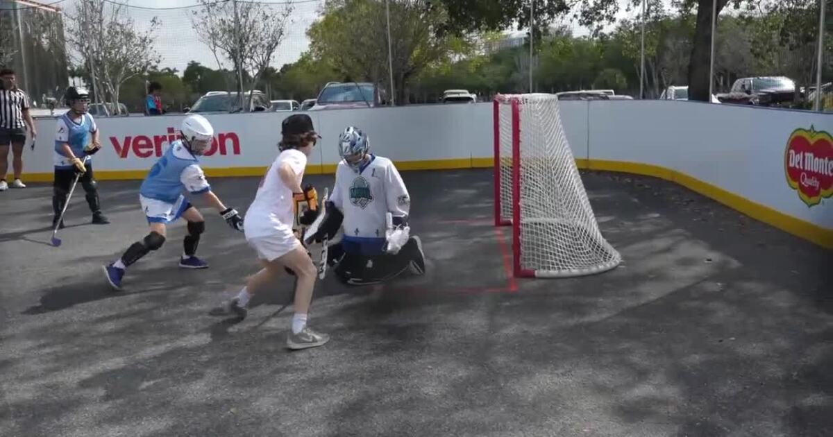 Panthers host street hockey tournament for Guinness World Record attempt