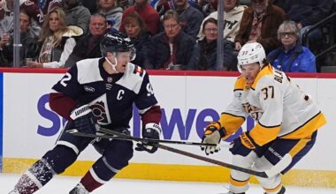 Avalanche beat Predators 4-2 for 11th straight home win