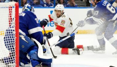 Sam Reinhart scores twice to lead Panthers over Lightning 5-2