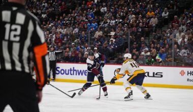 MacKinnon has goal, assist as Avs beat Predators 4-2 for 11th straight home win