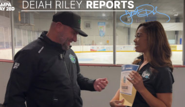 Tampa Bay 28 Gives donation helps the Tampa Bay Hockey Club