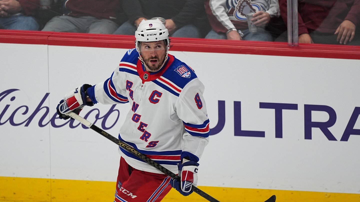 Rangers captain J.T. Miller is week to week with an upper-body injury, AP source says