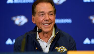 Seven-time champion coach Nick Saban enters hockey world with Predators