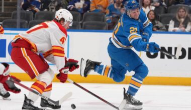 Blues' Snuggerud is having wrist surgery and Toropchenko out after burning his legs