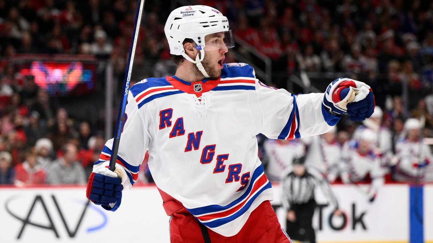 Rangers rally with 5 unanswered goals in 3rd period to beat Capitals 7-3
