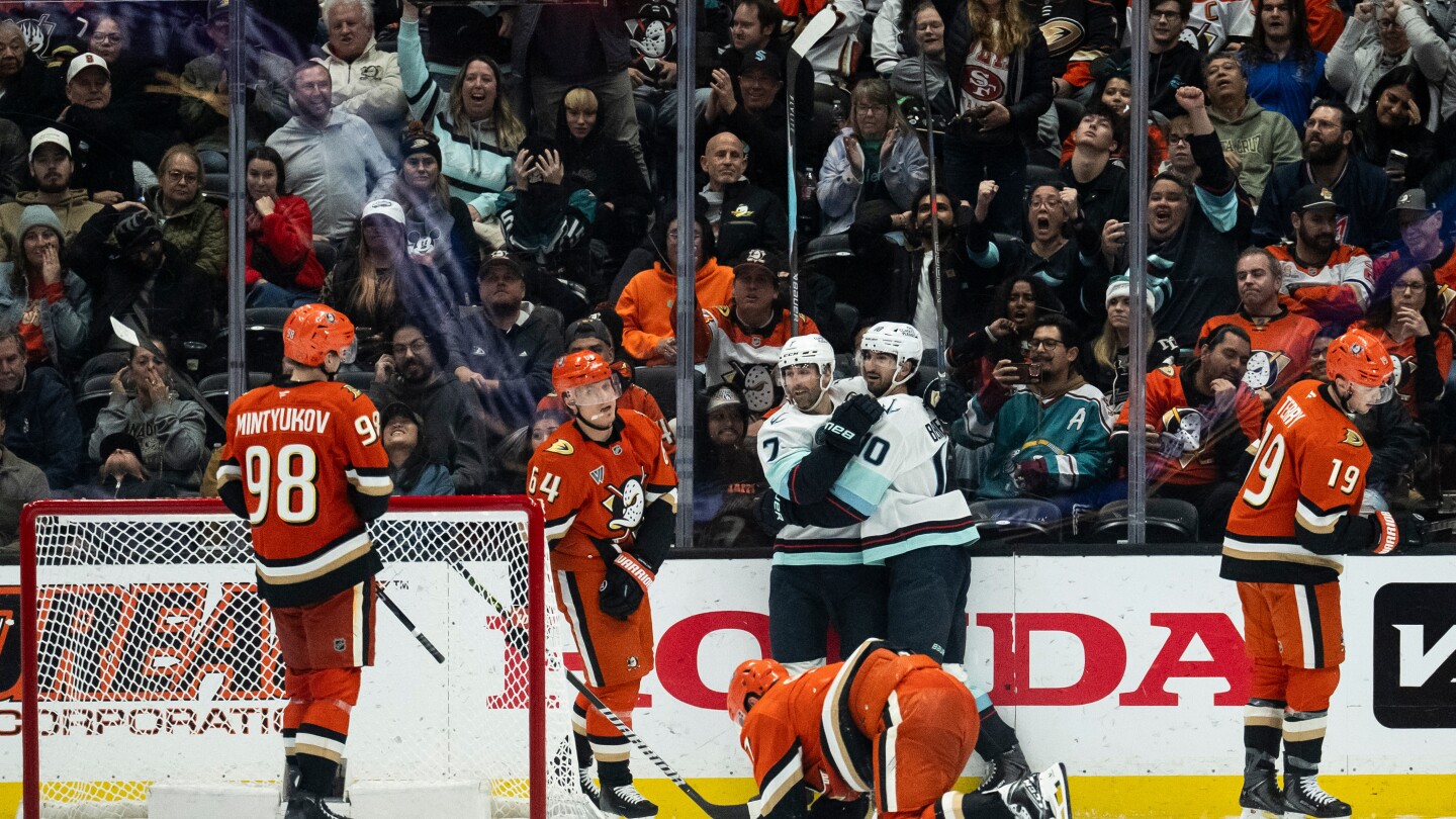Kraken beat Ducks 3-1 | AP News