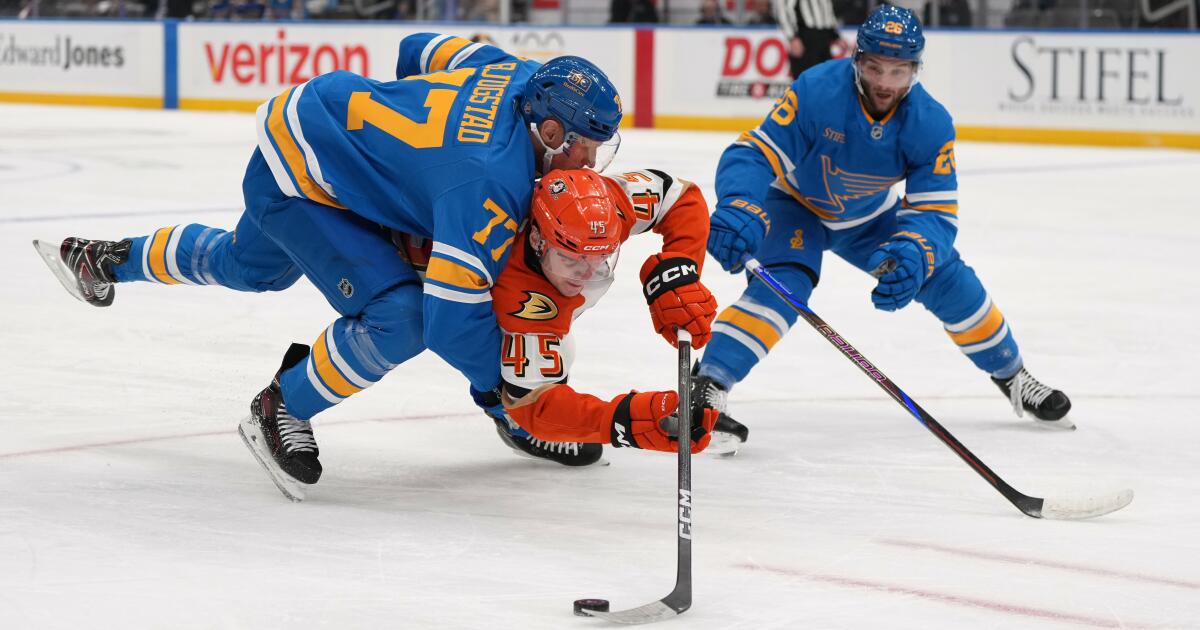Mason McTavish and Pavel Mintyukov lead Ducks to win over Blues