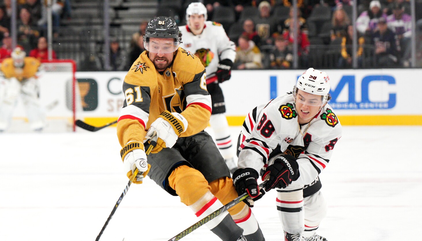 Blackhawks' youth gains more valuable experience in shootout loss to Golden Knights
