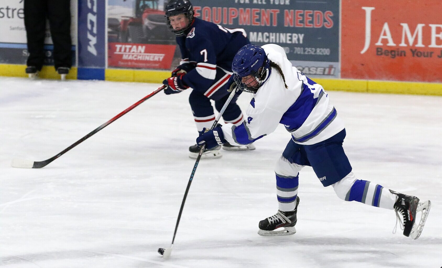Blue Jay girls hockey falls in home opener - Jamestown Sun