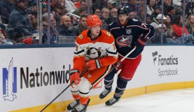 Ducks salvage a point, drop road trip finale to Blue Jackets in overtime