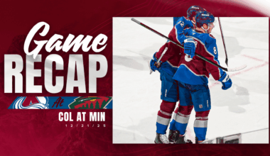 Cale Makar and Brock Nelson Post Matching One-Goal, Three-Point Games as Avalanche Defeats Wild 5-1
