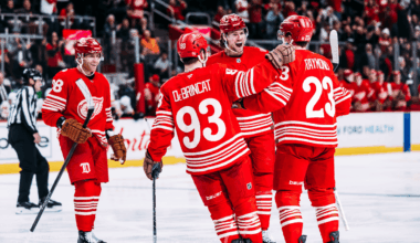 RECAP: Red Wings 'came out with a really good game plan' en route to 5-4 win over Bruins