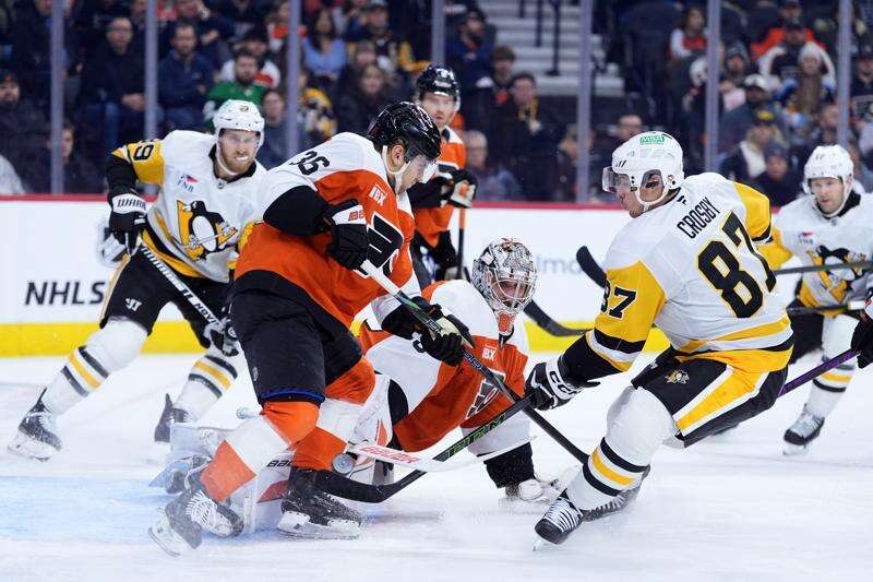 Sidney Crosby nears Mario Lemieux’s Penguins points record with 2 goals against Flyers – Butler Eagle