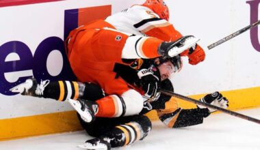 Penguins, with Malkin on IR, lose to Ducks in shootout after giving up tying goal with 1 second left – Butler Eagle