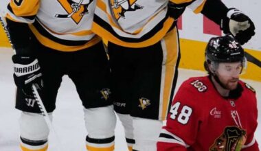 Penguins rout Blackhawks as Justin Brazeau records hat trick to win 2 of last 3 – Butler Eagle