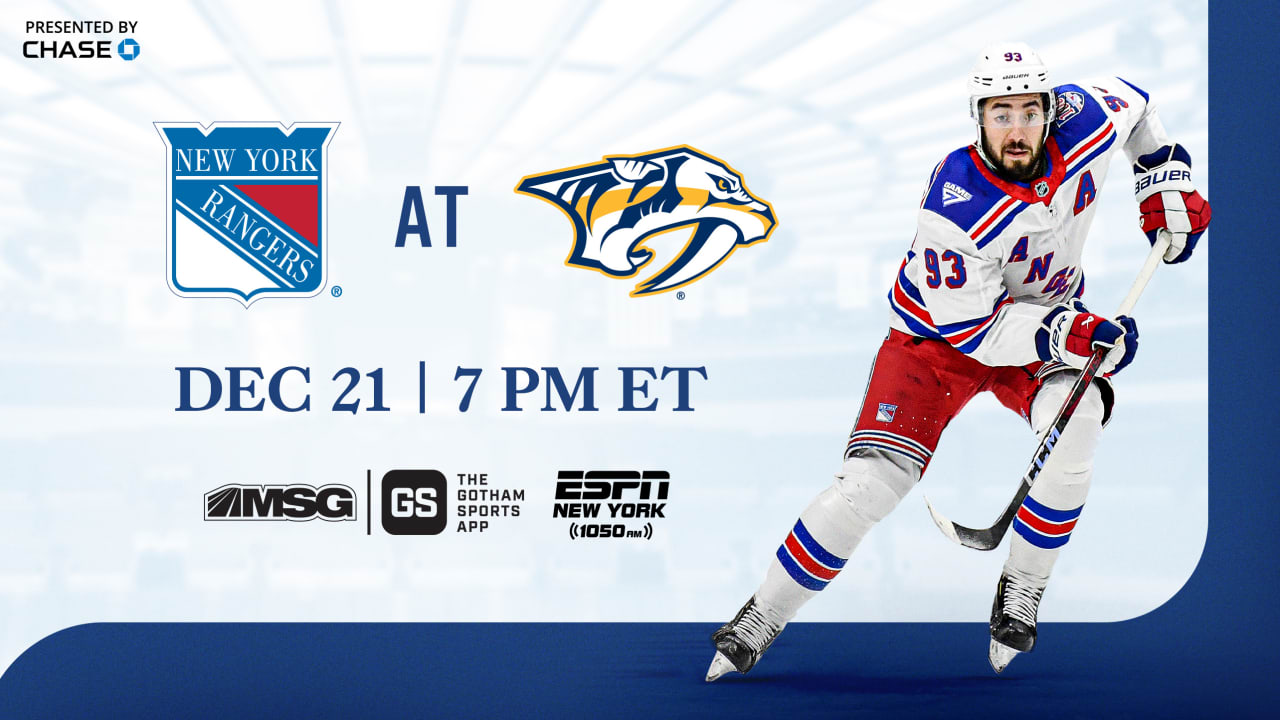 Rangers at Predators: Pregame Notes