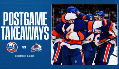 Takeaways: Islanders Beat League-Leading Avalanche 6-3