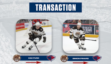 South Carolina Stingrays | ZAC FUNK RE-ASSIGNED TO SOUTH CAROLINA, SIMON PINARD RETURNED ON LOAN BY HERSHEY TO STINGRAYS