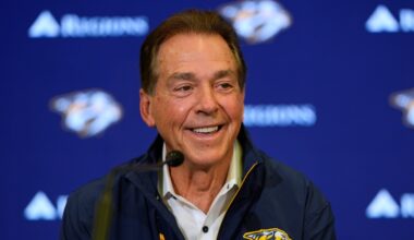 From football to hockey: Nick Saban's new role with the Nashville Predators